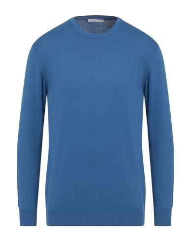 Grey Daniele Alessandrini Man Sweater Bright Blue Size 36 Cotton