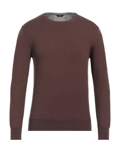 Shop Hōsio Man Sweater Dark Brown Size M Cotton