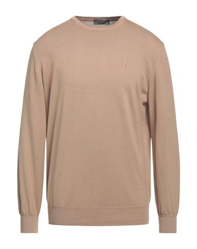 Mclassics Man Sweater Camel Size 3xl Cotton In Beige