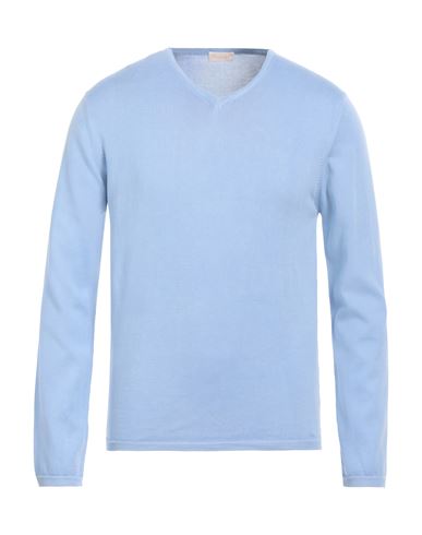 Cruciani Man Sweater Light Blue Size 40 Cotton