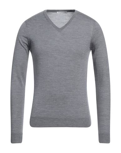 GREY DANIELE ALESSANDRINI GREY DANIELE ALESSANDRINI MAN SWEATER GREY SIZE 36 WOOL