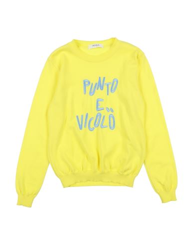 Vicolo Babies'  Toddler Girl Sweater Yellow Size 6 Cotton