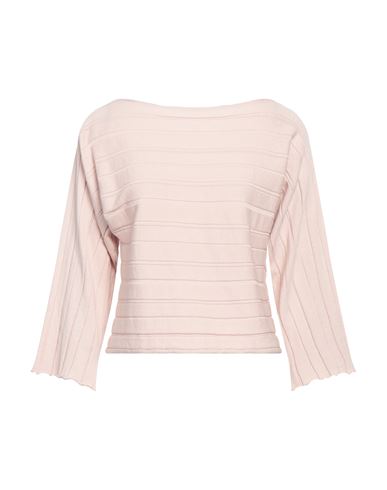Alpha Studio Woman Sweater Blush Size 8 Cotton In Pink