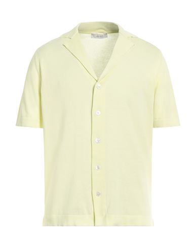 Shop Filippo De Laurentiis Man Cardigan Light Yellow Size 42 Cotton
