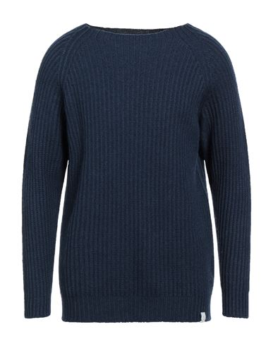 Rossopuro Man Sweater Midnight Blue Size 7 Merino Wool
