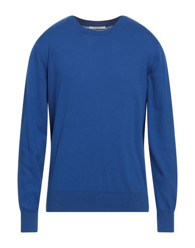 Shop At.p.co At. P.co Man Sweater Bright Blue Size Xl Cotton