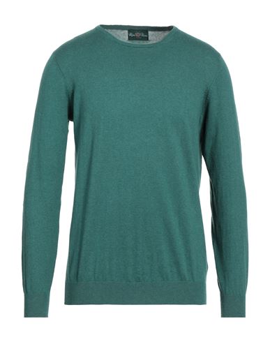 Alan Paine Man Sweater Green Size 42 Cotton, Silk, Cashmere
