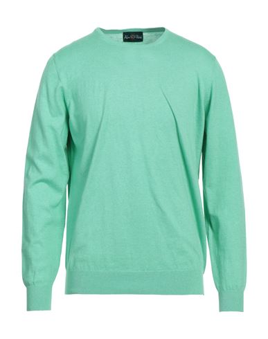 Alan Paine Man Sweater Light Green Size 44 Cotton, Silk, Cashmere