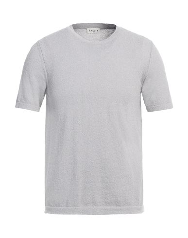 Shop Gallia Man Sweater Grey Size 36 Cotton, Polyamide