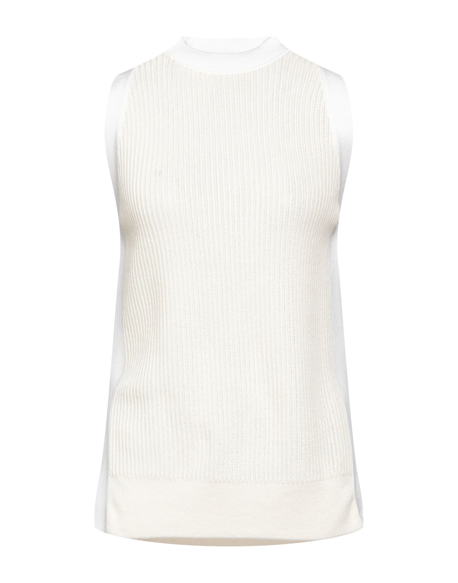 Shop Agnona Woman Sweater Ivory Size L Cashmere, Silk In White