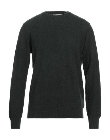 Rossopuro Man Sweater Dark Green Size 7 Wool, Cashmere