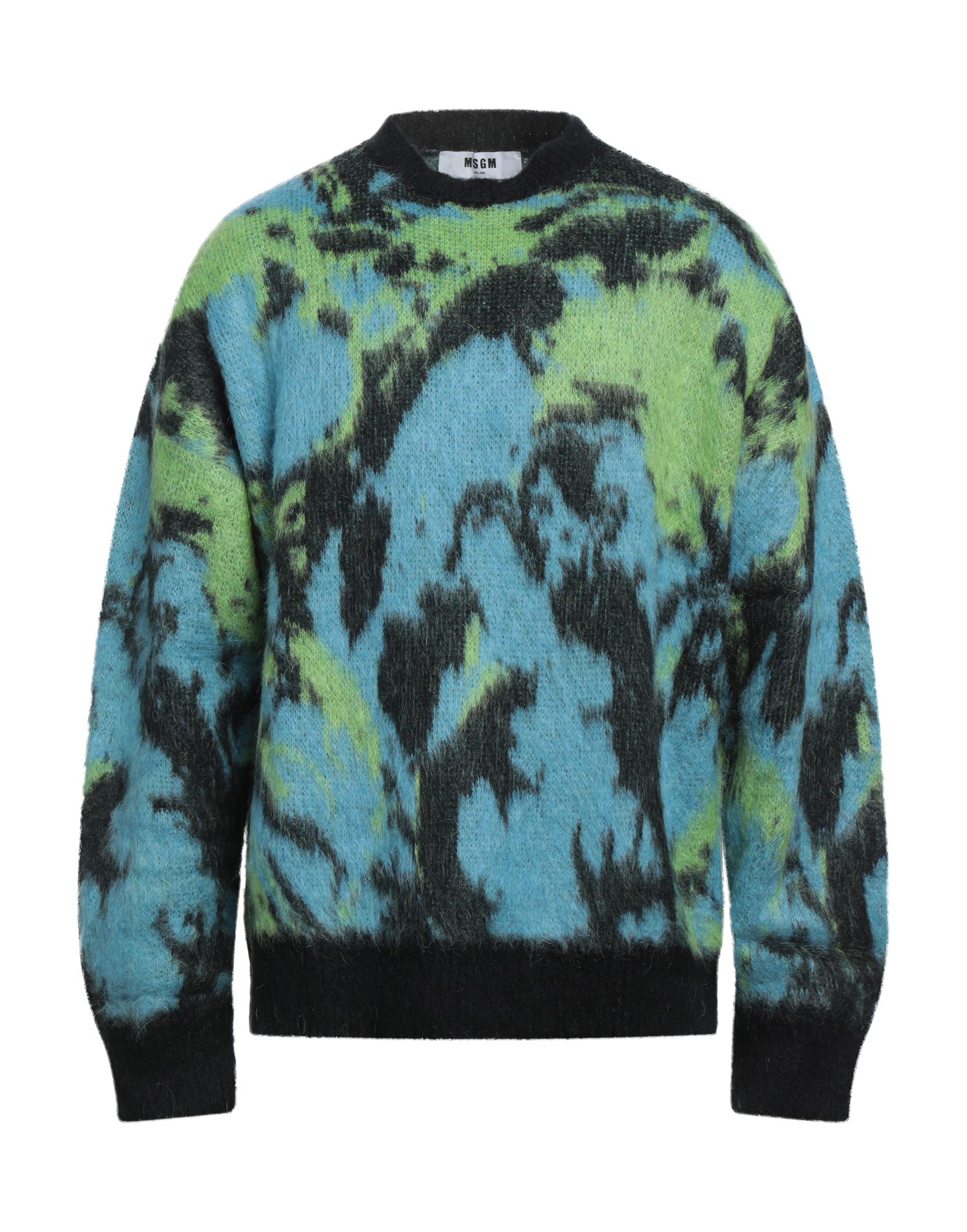 Msgm Sweater  Men Color Turquoise In Black