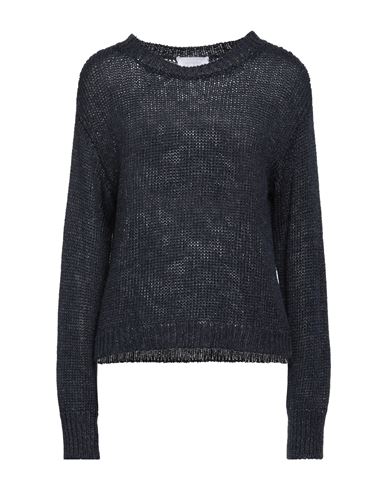 Daniele Fiesoli Woman Sweater Midnight Blue Size 3 Linen