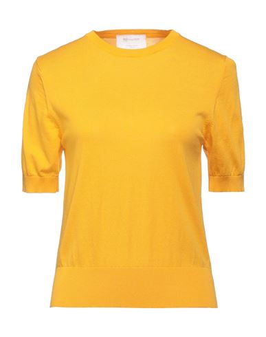 Daniele Fiesoli Woman Sweater Ocher Size 4 Cotton, Modal In Yellow