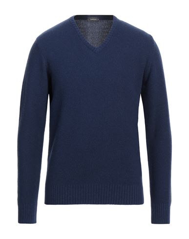 Rossopuro Man Sweater Bright Blue Size 4 Wool, Cashmere