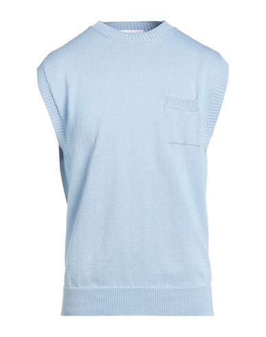 Daniele Fiesoli Man Sweater Sky Blue Size Xxl Cotton