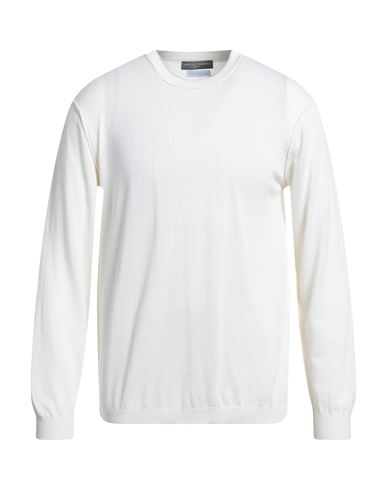 Daniele Fiesoli Man Sweater Ivory Size Xl Organic Cotton, Cotton, Silk In White