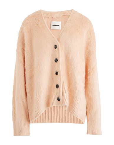 Jil Sander Woman Cardigan Salmon Pink Size 10 Silk