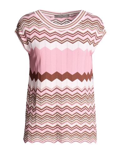 D-exterior D. Exterior Woman Sweater Pink Size Xs Viscose, Polyamide, Polyester, Metallic Polyester