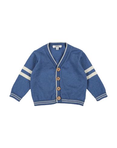 Aletta Babies'  Newborn Boy Cardigan Slate Blue Size 3 Cotton