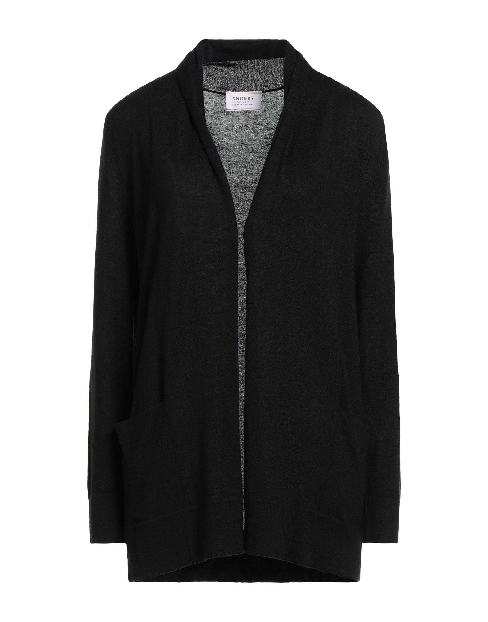 Shop Snobby Sheep Woman Cardigan Black Size 8 Silk, Cashmere