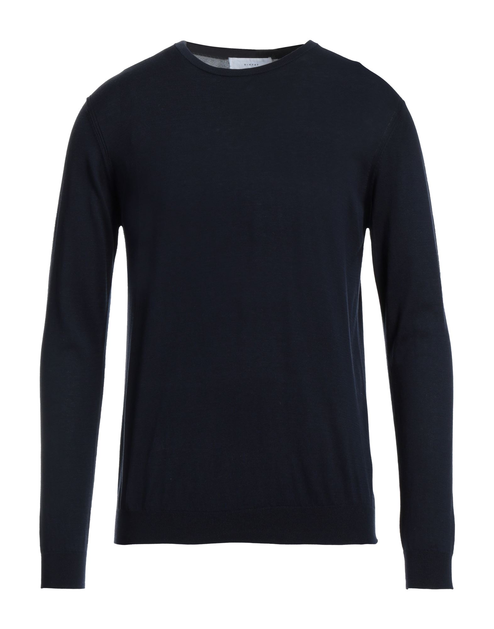 Shop Diktat Man Sweater Midnight Blue Size Xxl Silk, Cotton