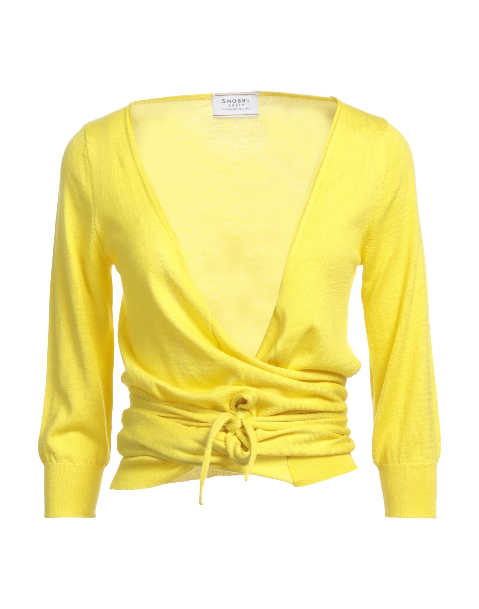 Snobby Sheep Wrap Cardigans In Yellow