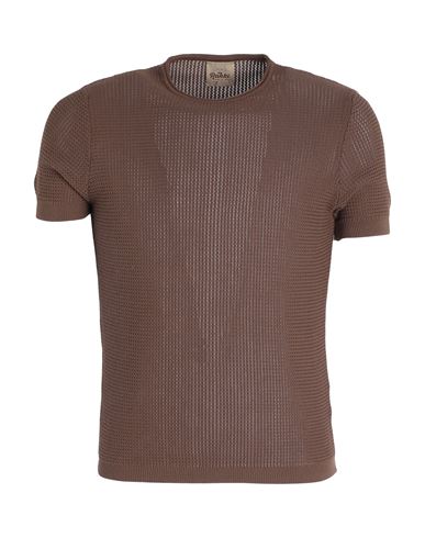 Rakkì Man Sweater Brown Size 38 Cotton