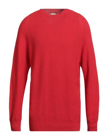 H953 Man Sweater Red Size 44 Cotton