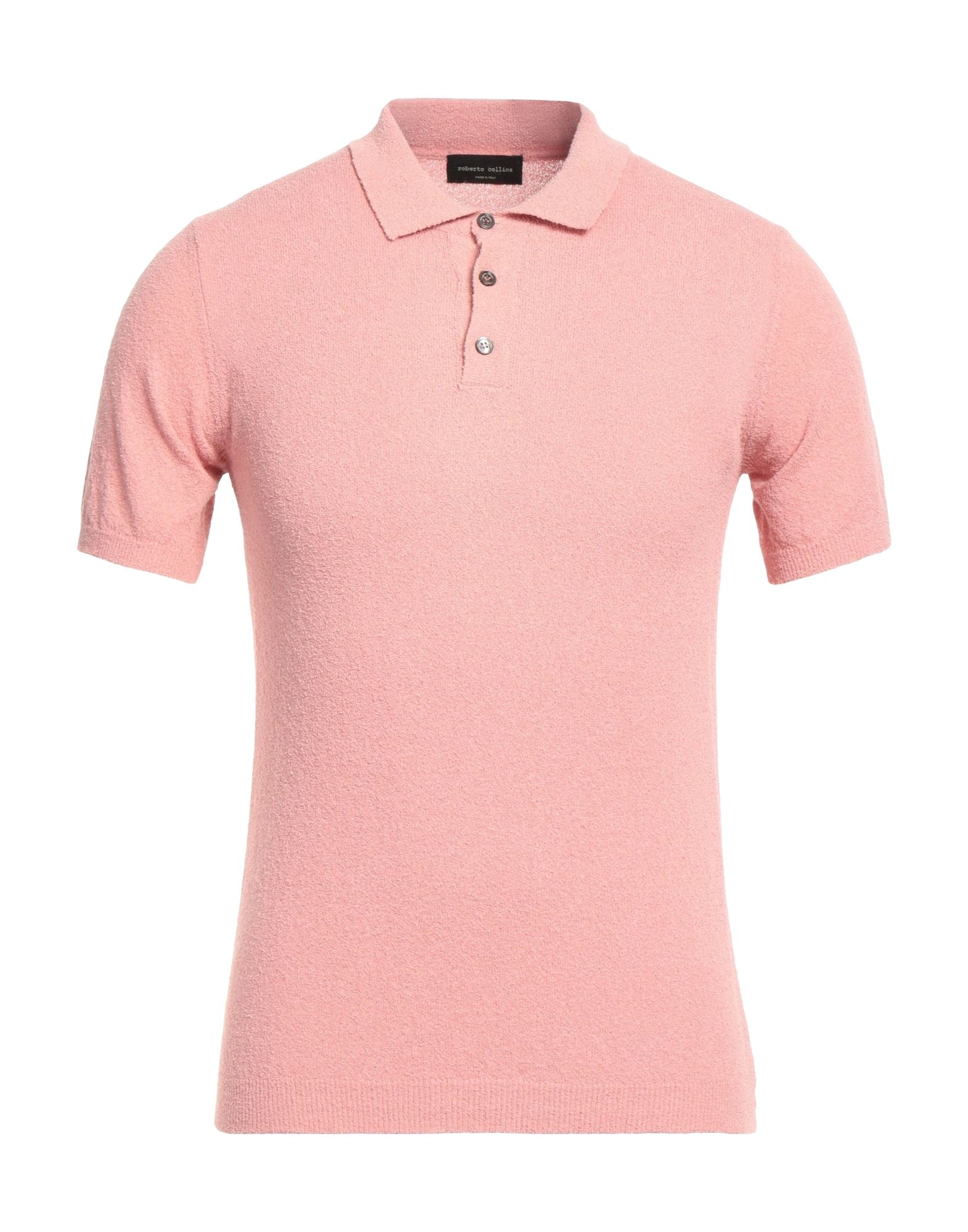 Shop Roberto Collina Man Sweater Pastel Pink Size 44 Cotton, Polyamide
