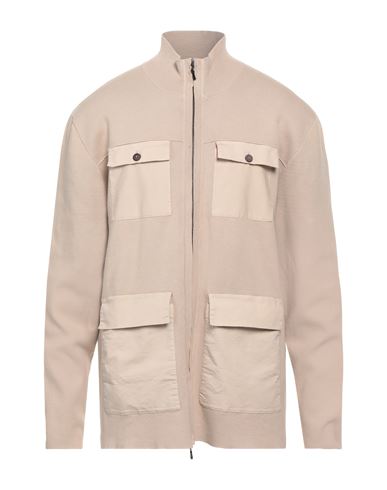 Alpha Studio Man Cardigan Beige Size 44 Cotton