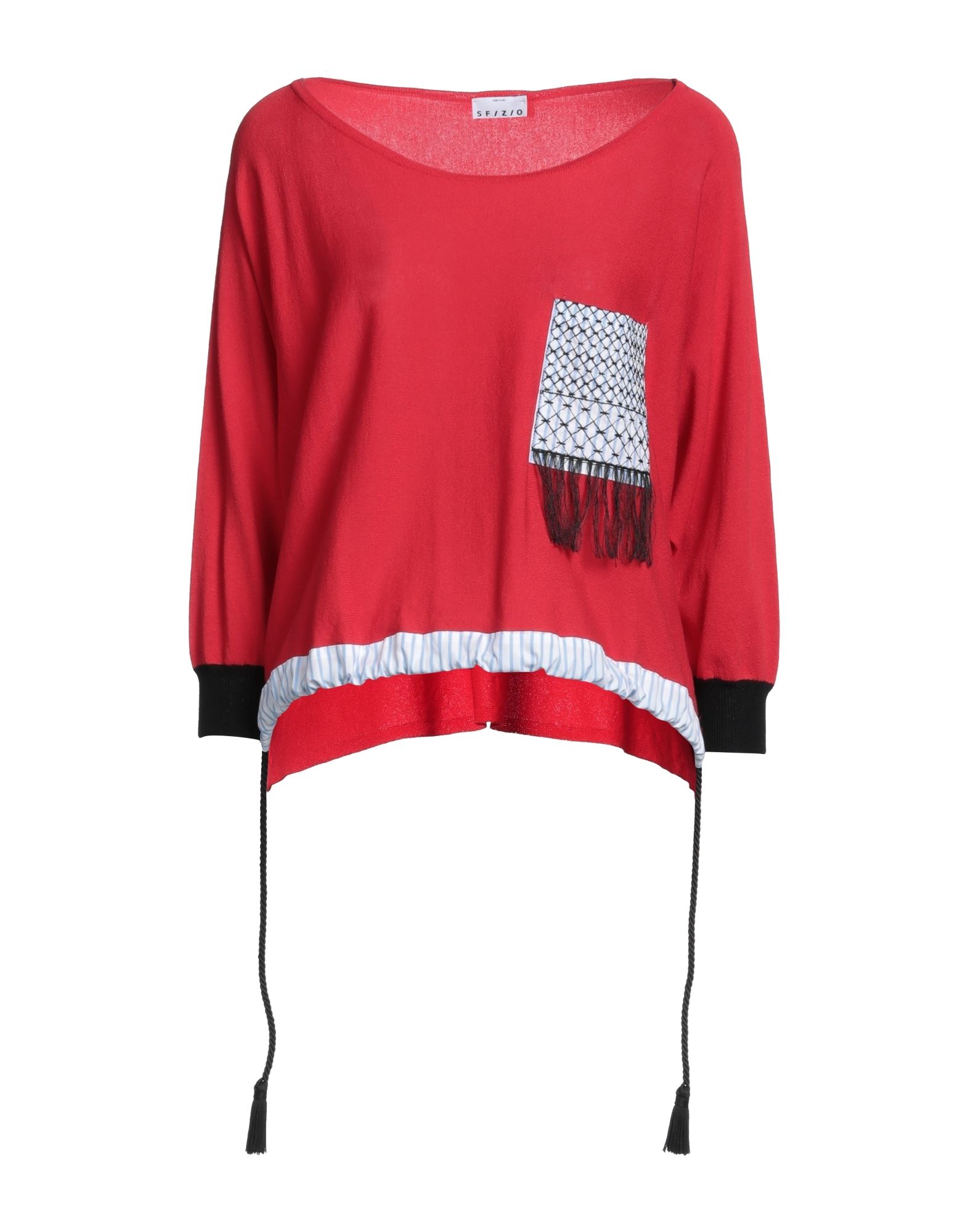 Shop Sfizio Woman Sweater Red Size S Viscose, Polyester, Cotton