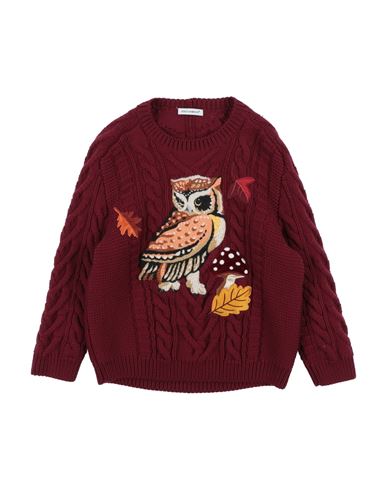 Dolce & Gabbana Toddler Boy Sweater Burgundy Size 4 Virgin Wool In Red