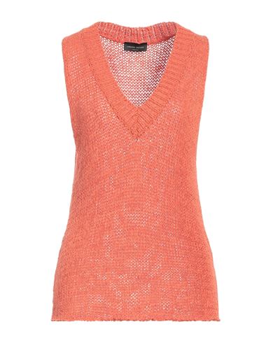 Roberto Collina Woman Sweater Orange Size S Cotton, Polyamide