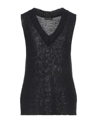 Roberto Collina Woman Sweater Black Size L Cotton, Polyamide