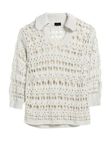 Roberto Collina Woman Sweater Ivory Size M Organic Cotton In White