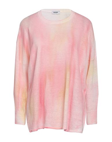 Base Milano Woman Sweater Pink Size 8 Linen, Cotton