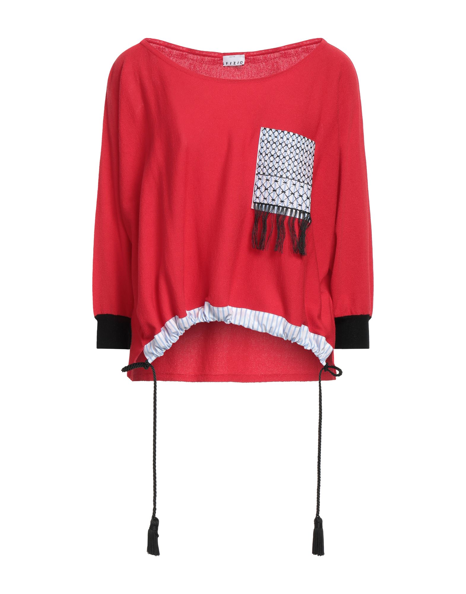Shop Sfizio Woman Sweater Red Size 8 Viscose, Polyester, Cotton