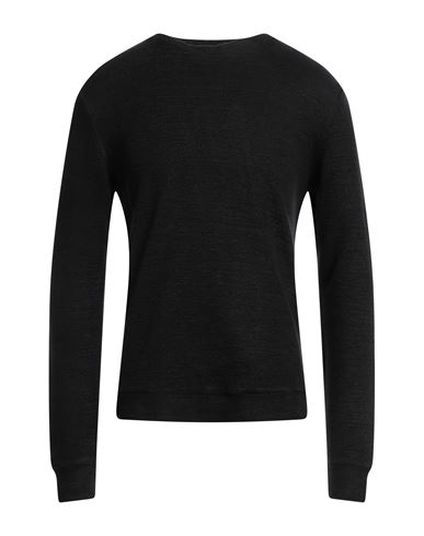 Crossley Man Sweater Black Size L Cotton, Linen, Polyamide