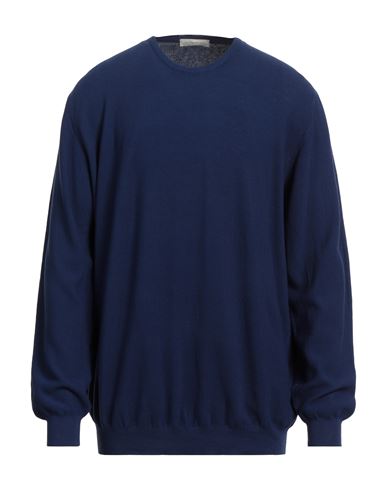 Rossopuro Man Sweater Blue Size 4 Cotton