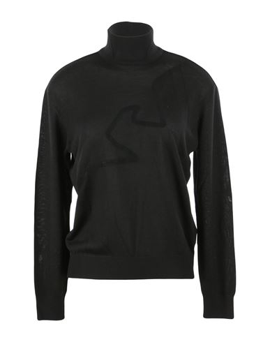 Shop Emporio Armani Woman Turtleneck Black Size 10 Virgin Wool, Acrylic
