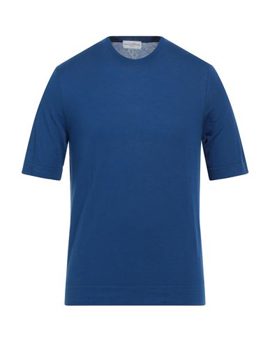 Ballantyne Man Sweater Blue Size 38 Cotton