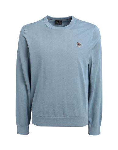 Ps By Paul Smith Ps Paul Smith Man Sweater Pastel Blue Size Xl Organic Cotton, Nylon