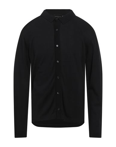 Roberto Collina Man Cardigan Black Size 42 Cotton