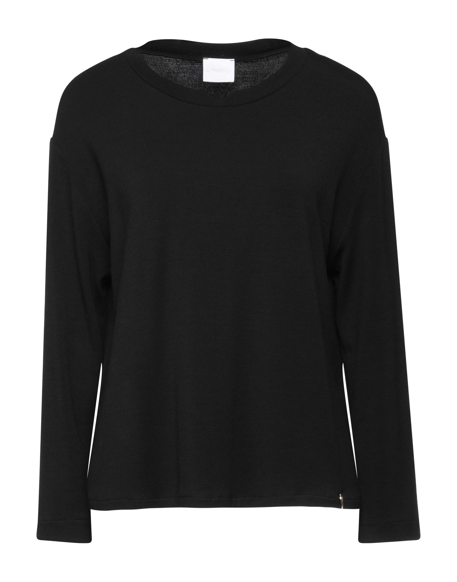 Merci .., Woman Sweater Black Size S Acrylic, Wool, Elastane