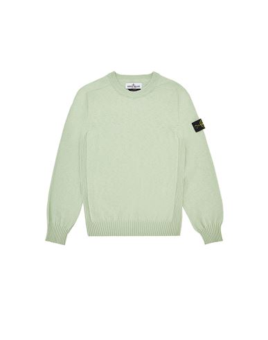 STONE ISLAND JUNIOR 510A1 Crewneck sweater Man Light Green USD 238