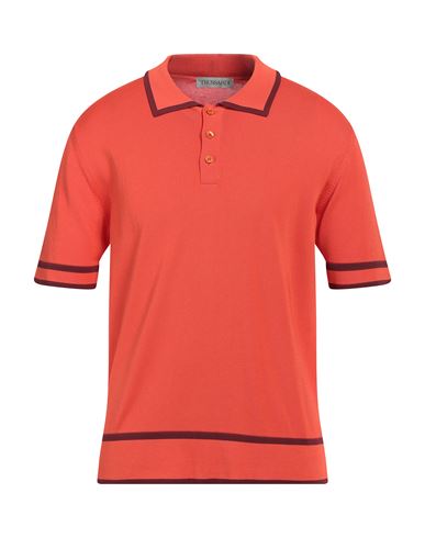 Trussardi Man Sweater Orange Size L Viscose, Cotton