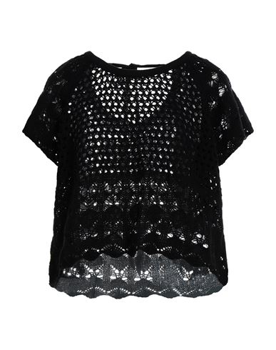 Rinascimento Woman Sweater Black Size M/l Cotton, Acrylic