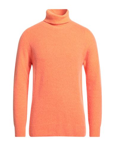 Macchia J Man Turtleneck Orange Size L Wool, Polyamide