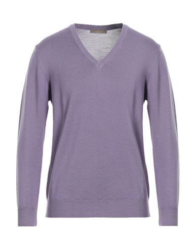 Cruciani Man Sweater Light Purple Size 42 Wool